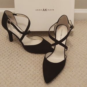 Anne Klein Foremost black suede - NEW